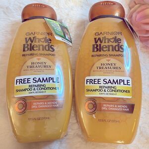 🛍️ set of 2 Garnier Whole Blends Repairing Shampoo 12.5FLOZ💥